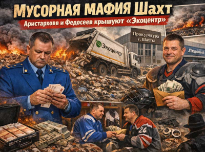 Мусорная мафия города Шахты: как ООО &laquo;Экоцентр&raquo; работает под крышей прокурора Дмитрия Аристархова и чиновника Сергея Федосеева