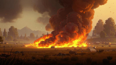 Степной пожар локализовали на территории Павлодарской области